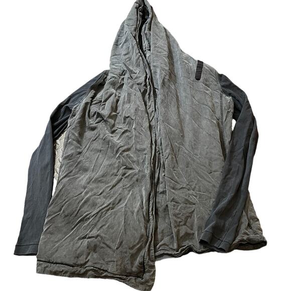 Lululemon Women Cardigan 6‎ Blissed Out Wrap Hoodie Black Pockets Thumb Holes - Picture 1 of 7